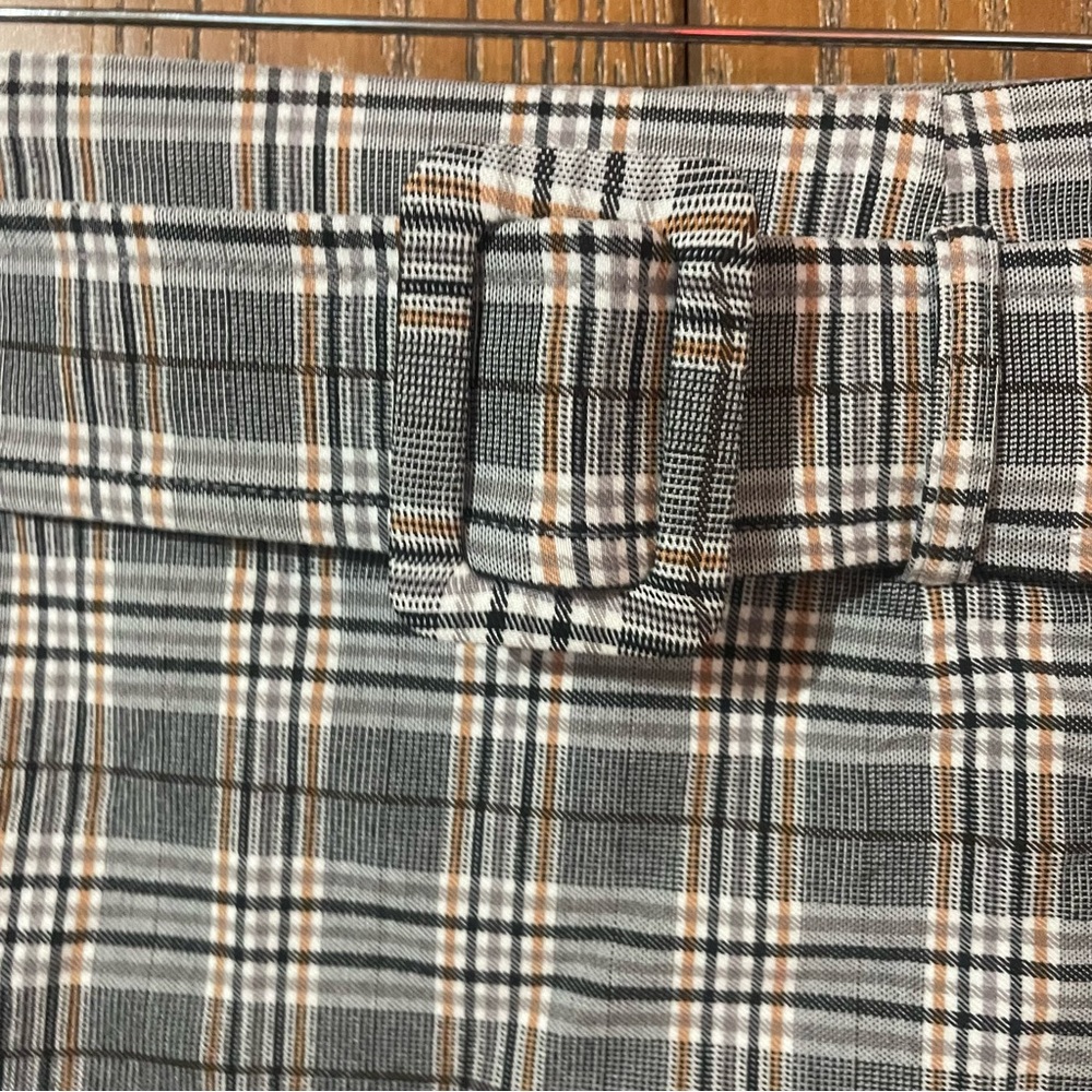 Have Plaid Mini Skirt in Black and Cream - Picture 3 of 5